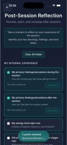 Counselor Compass Daily Tools iPhone screenshot