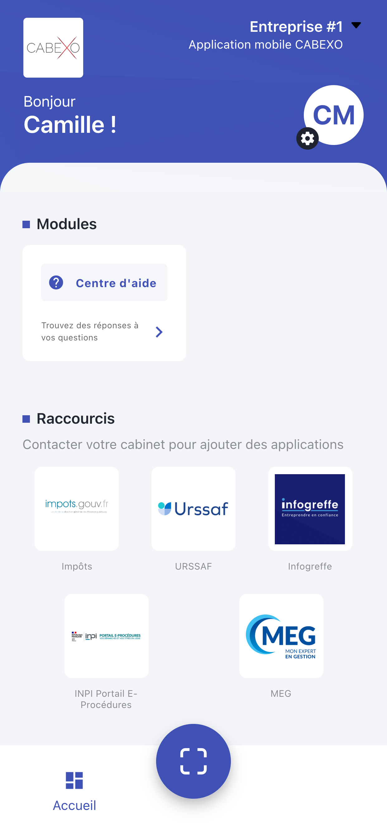 Application mobile CABEXO