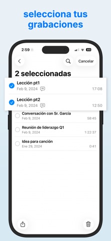 Unir Notas de Voz screenshot 1