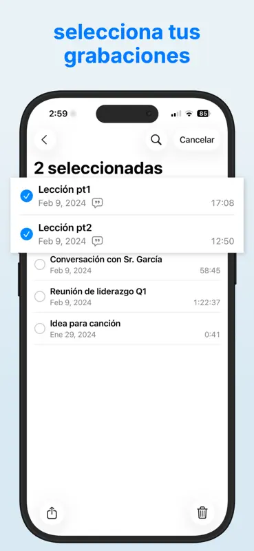 Unir Notas de Voz screenshot 1 of 4