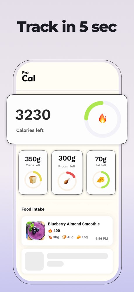 Pro Cal - AI Calorie counter screenshot 4