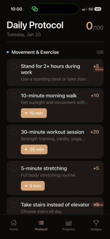 Peak:longevity screenshot