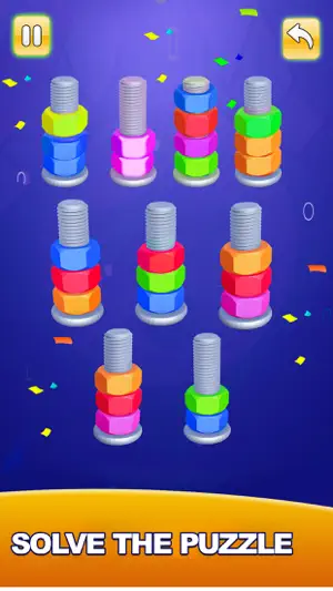 Nuts & Bolts Sorting Games 3D screenshot 4