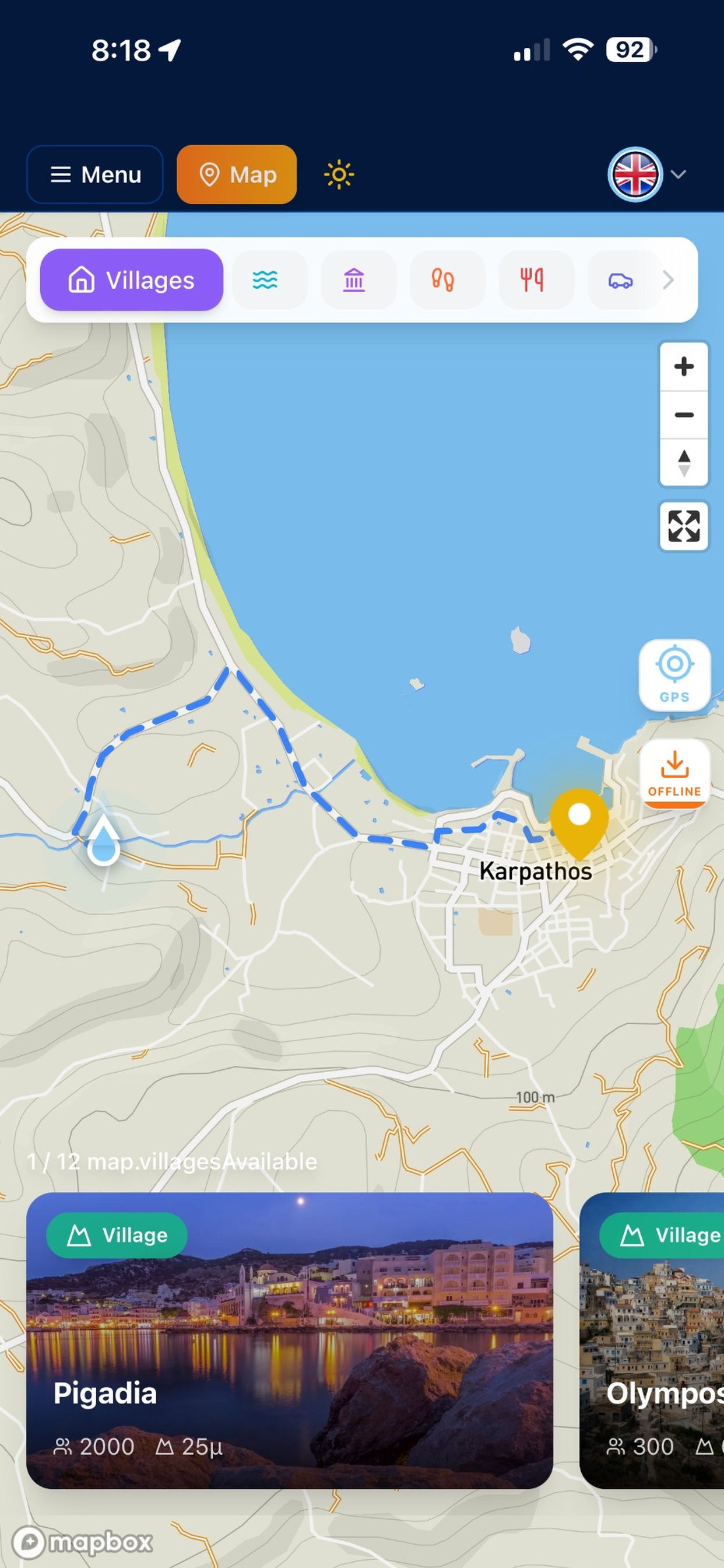 Karpathos Map