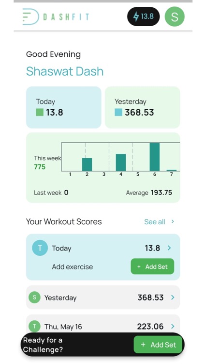 Dashfit Workout Challenge
