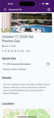 UAlbany Events Screenshot 3 of 6