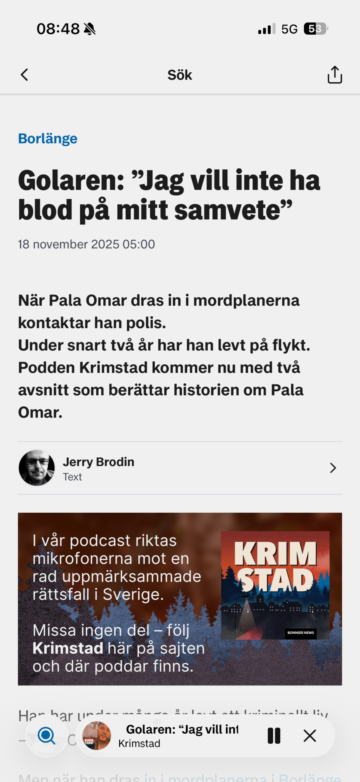 Borlänge Tidning screenshot 3