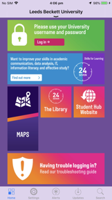 Leeds Beckett University screenshot