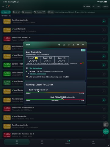 Petroly: Gas Prices & Fuel iPad screenshot