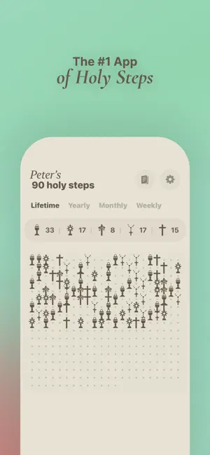Holy Steps: Catholic Tracker screenshot 1