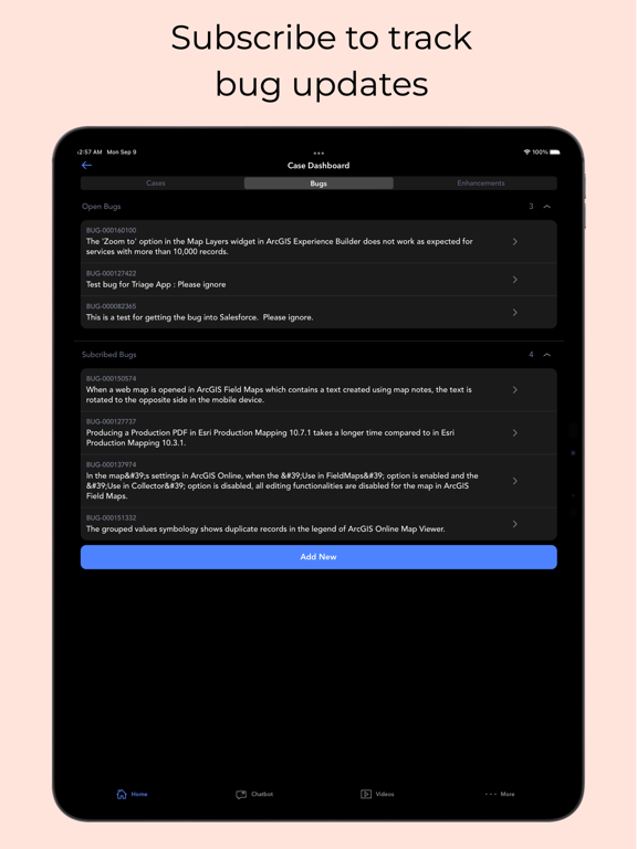 Esri Support iPad screenshot 4 - Productivity app