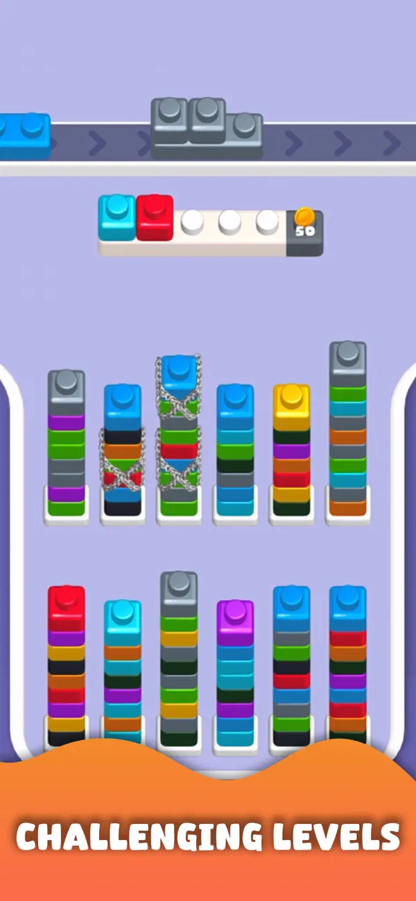 Screenshot #3 pour Block Sort 3D!