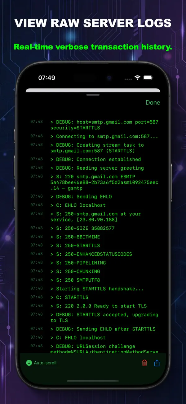 #2. MailCheck: SMTP Test & Debug (iOS) Ved: 倩 罗
