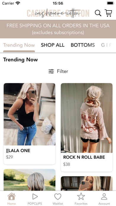 CASHMERE AND COTTON BOUTIQUE Screenshot