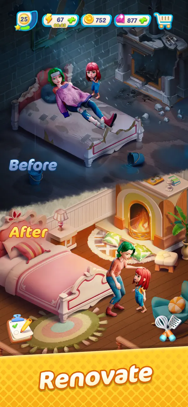Gossip Harbor®: Merge & Story iOS Mod IPA screenshot 4 - iOS game interface