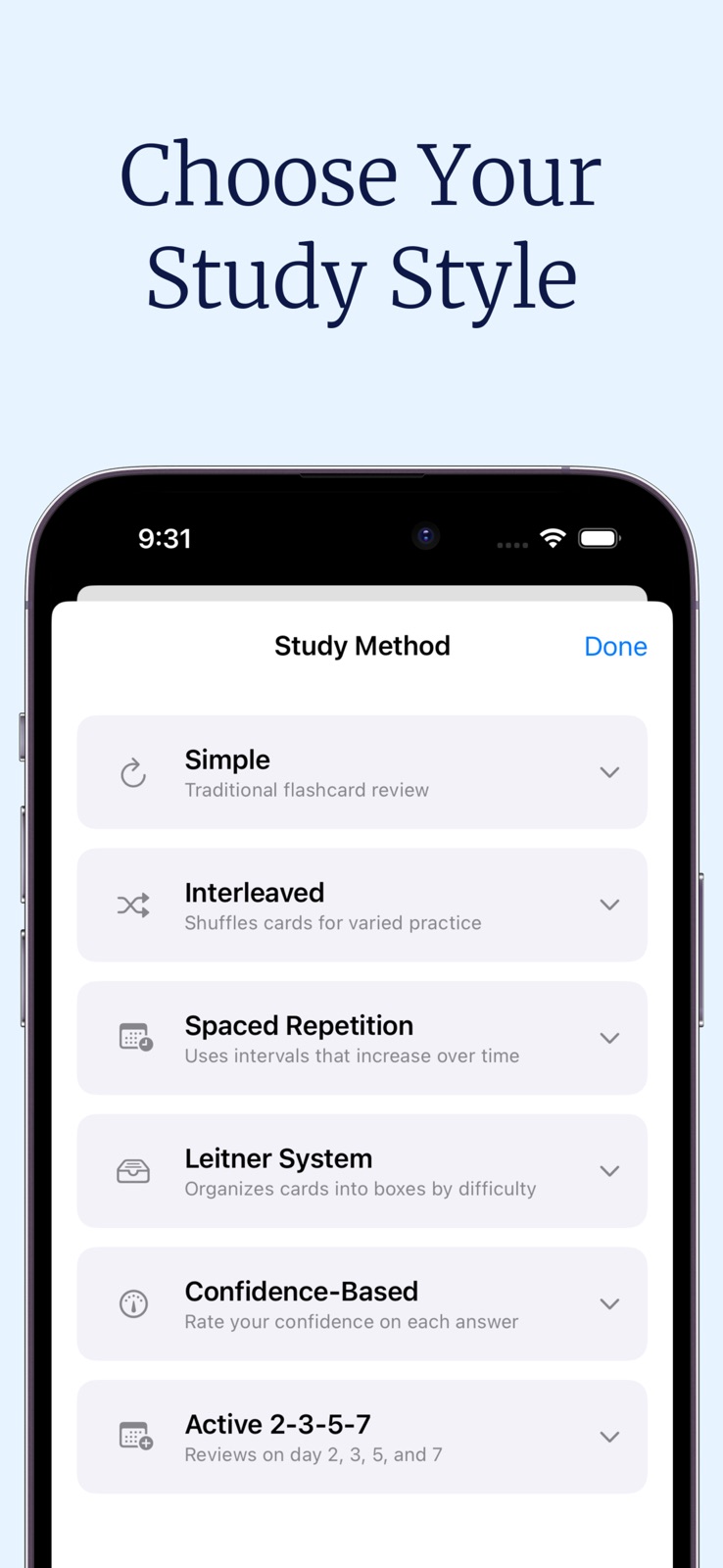 Flash Cards: Study and Learn iphone screenshot 2