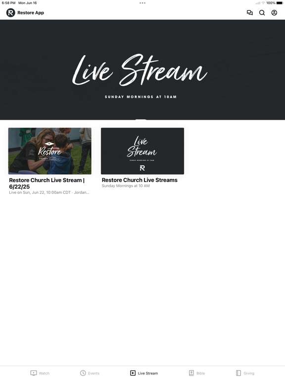 Screenshot #6 pour Restore Church, Inc.