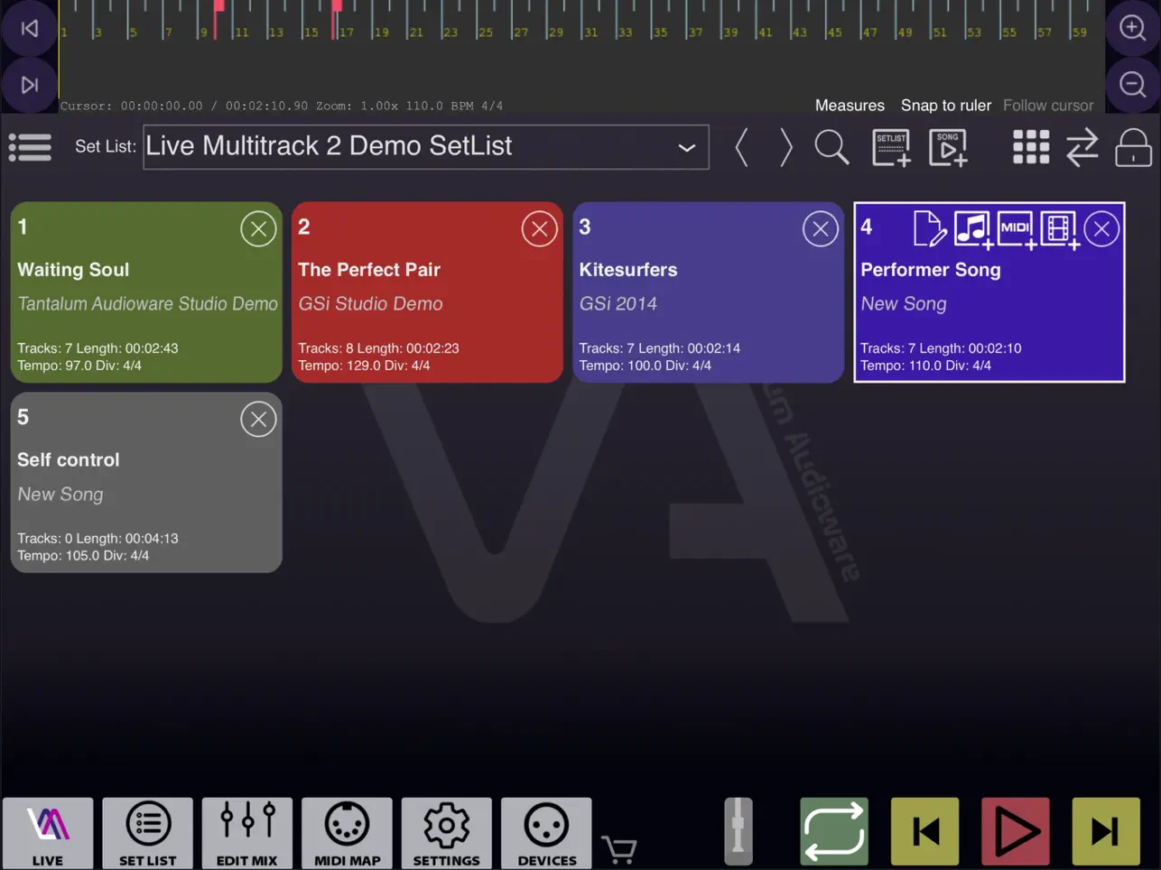 Screenshot #5 pour Live Multitrack 2