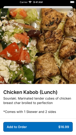 Sarah Greek Cuisine iPhone screenshot 3 - Food & Drink app