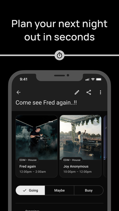 Venra | Explore DJ events iPhone screenshot 3 - Social Networking app