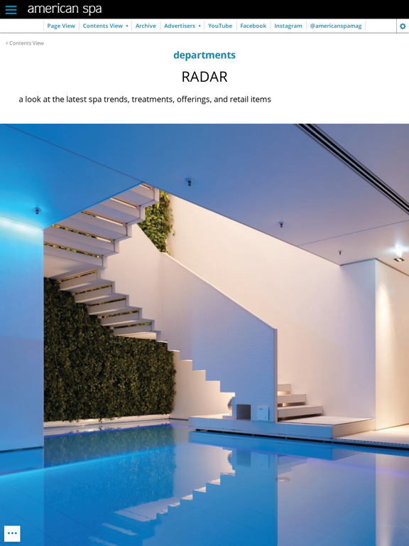 American Spa Magazine iPad screenshot 5 - News app