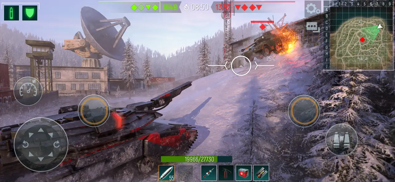Screenshot #2 pour Tank Force: Jeux De Chars 3D