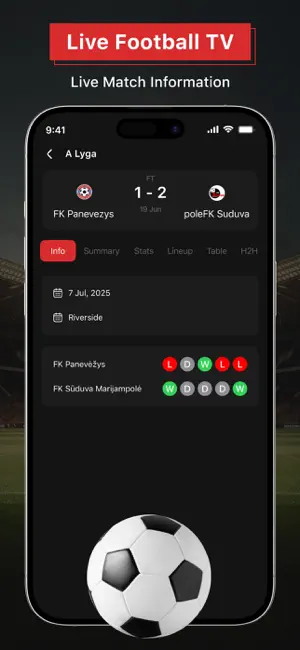 Live Football TV :Live Matches screenshot 2