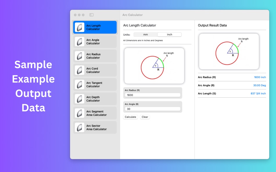 #10. Arc Calculation (macOS) di: Imran Pinjara