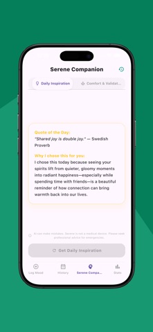 Mazaji: AI Mood Tracker iPhone screenshot