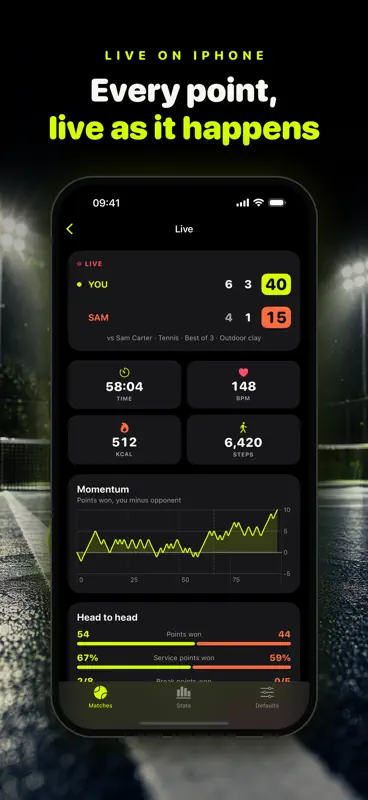 Love-40: Tennis & Padel Score screenshot 2 of 6