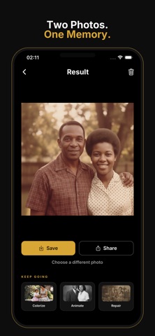 Restoria: AI Photo Restorer iPhone screenshot