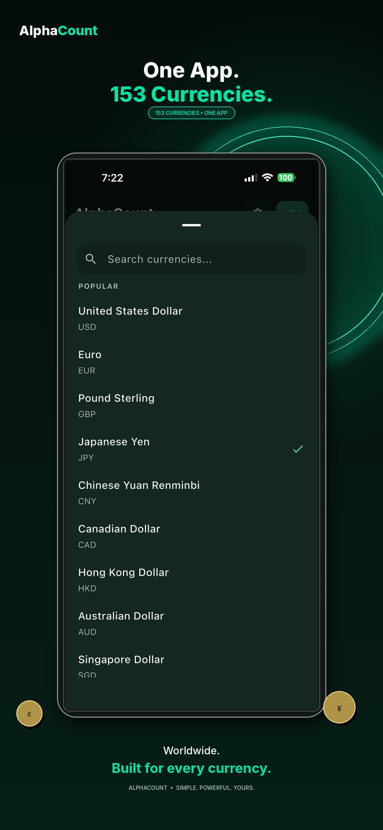 Screenshot 4 of AlphaCount: Currency Counter