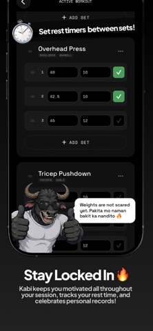 Kabi - Gym Bro iPhone screenshot