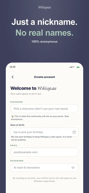 Whispae - Safe Space to Vent screenshot 2