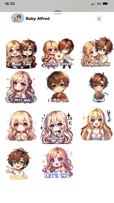 Screenshot #3 pour Lilly & Leo | Couple Stickers