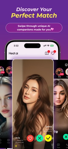 Heat: Ai Girlfriend Chatbot iPhone screenshot