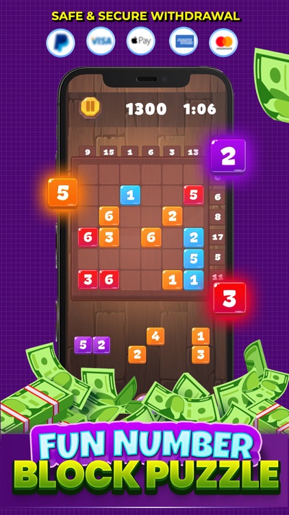 Number Block Puzzle: Win Cash
