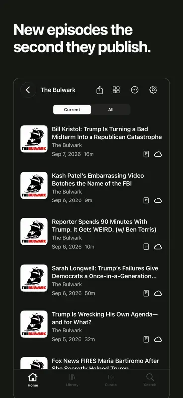 Parasocial: A Podcast Player screenshot 2 of 9