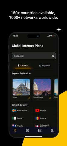 Golden eSIM - Global Internet iPhone screenshot