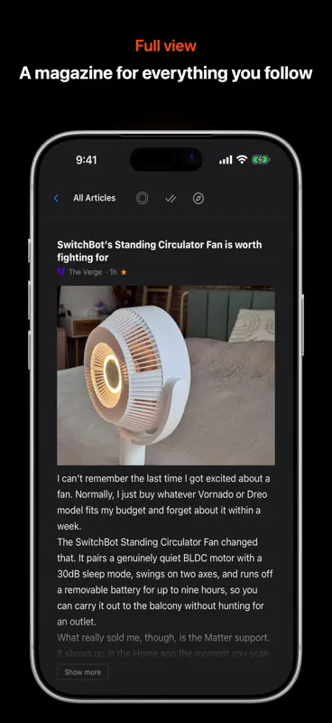 Corvus RSS Reader for Safari screenshot 2 of 6