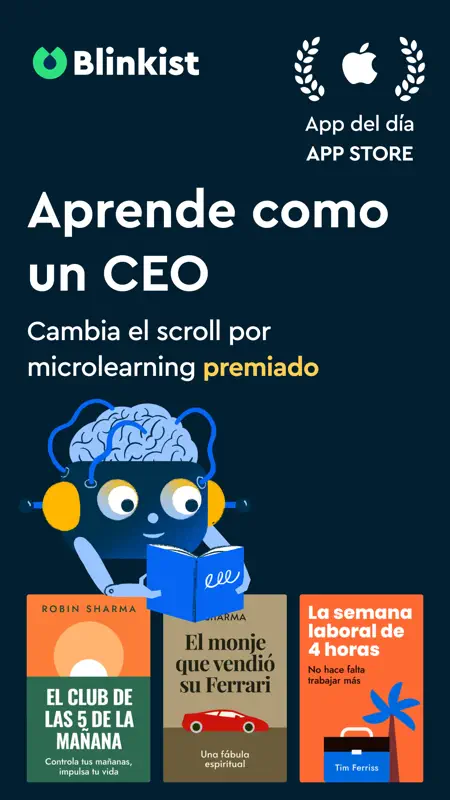 Blinkist: Resúmenes de libros screenshot 1 of 10