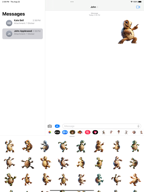 Screenshot #4 pour Dancing Tortoise Stickers