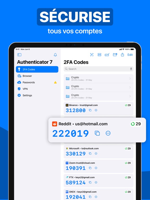 Screenshot #5 pour Authenticator 7