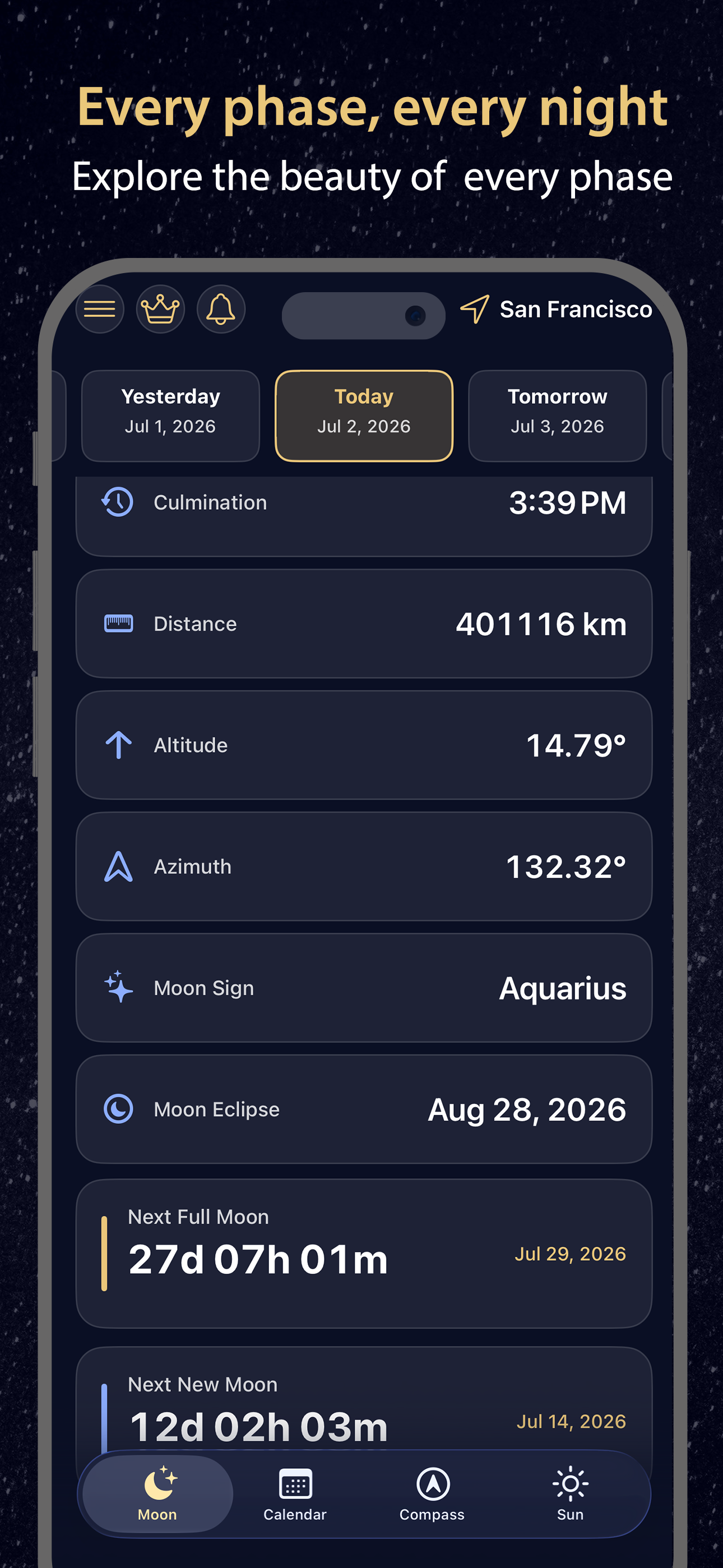 Moon Phases: My Lunar Calendar screenshot 6