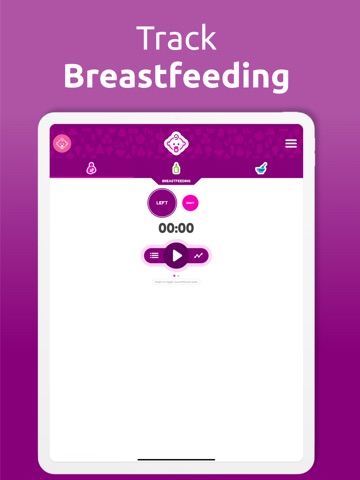 Breastfeeding Baby Tracker iPad screenshot