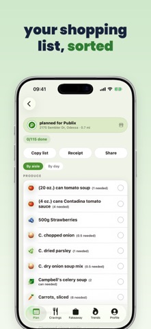 Beanie: Meal Planner & Recipes iPhone screenshot