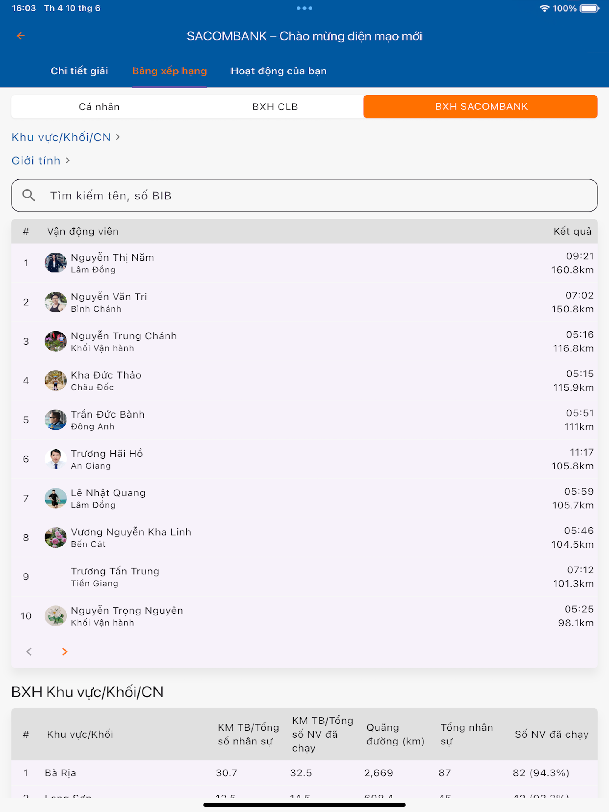 Sacombank Runners screenshot 9