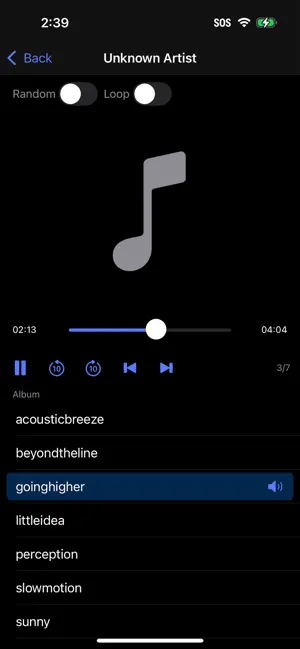 Audio Player X screenshot 2