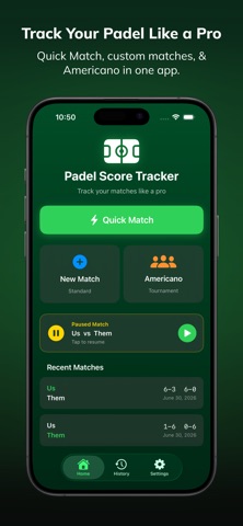 Padel Score Tracker : padltrek Screenshot 1 of 6