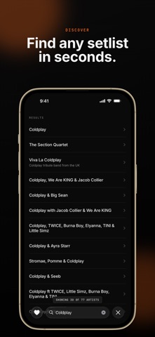 Setz — Concert Setlists Screenshot 3 of 6